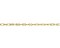 JewelrySupply 3mm Satin Hamilton Gold Plated Krinkle Link Chain (Priced per Foot)